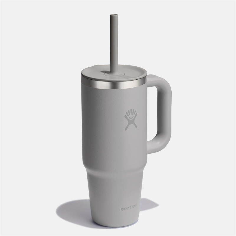 24oz All Around Travel Tumbler כוס שתיה עם ידית צד וקש image number null